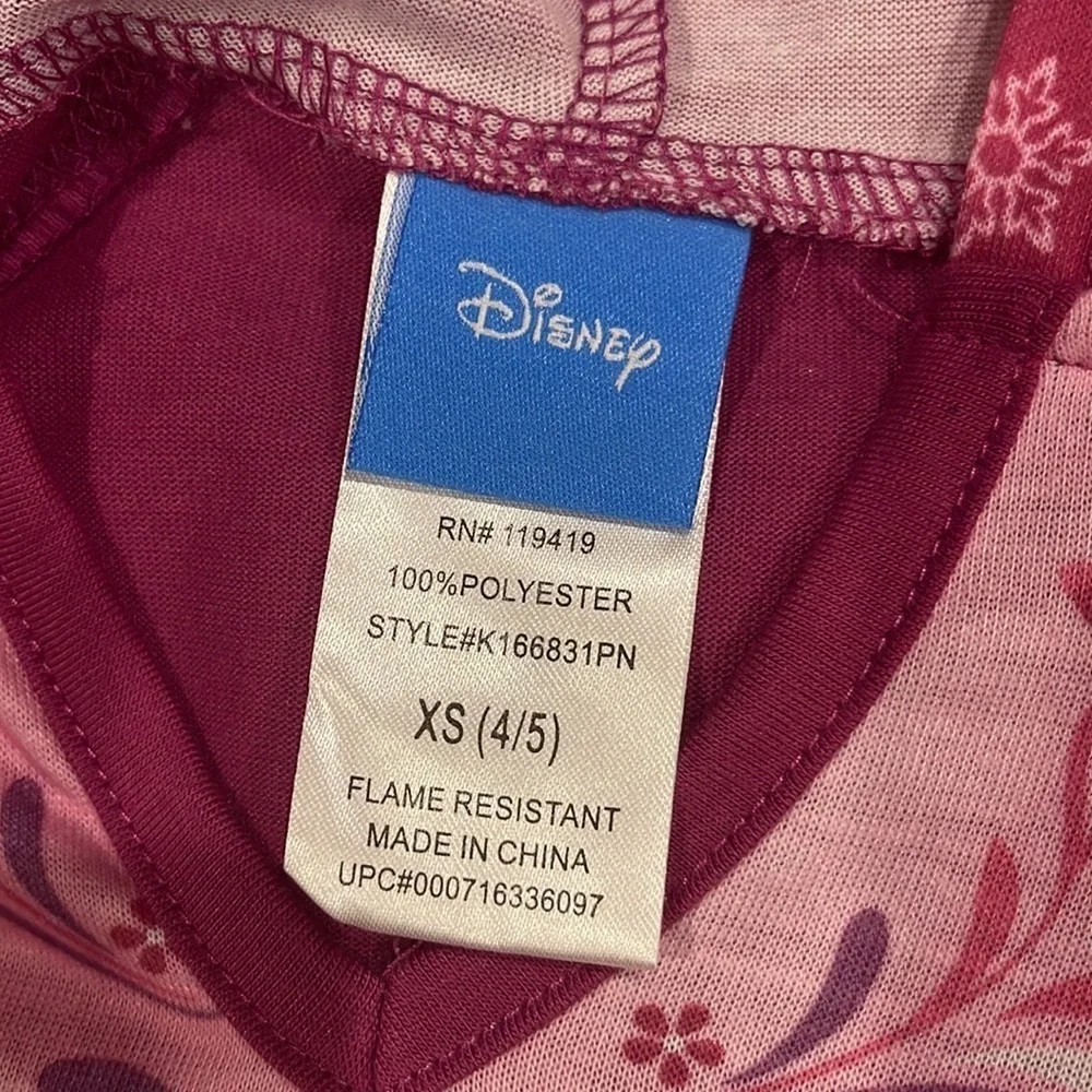 (NWT) Disney Frozen Hooded Nightgown, XS (4/5) - Picture 5 of 6